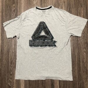 Reebok Gray Graphic T-Shirt Men's XL Delta Logo